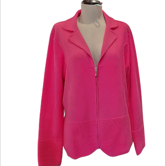 LINEA BY LOUIS DELL'OLIO  ZIPPER JACKET - Picture 1 of 5